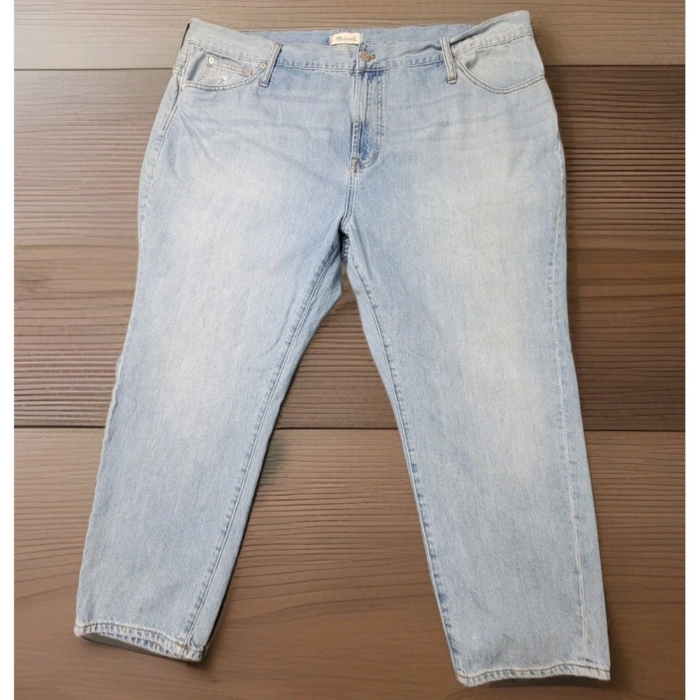 Madewell Women's Perfect Vintage Jeans Size 37 Light Wash High Rise Straight Leg